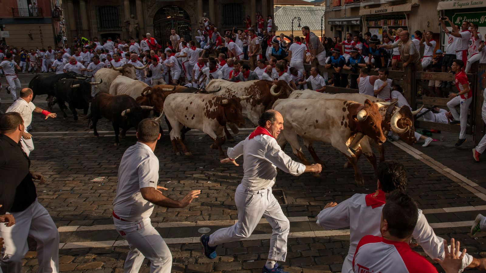 One man gored and five others injured in Pamplona bull run World News