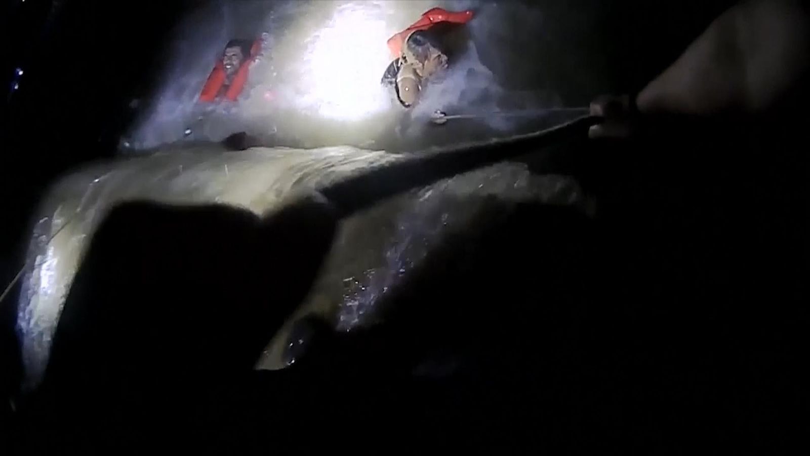 Dramatic river rescue caught on police camera | US News | Sky News