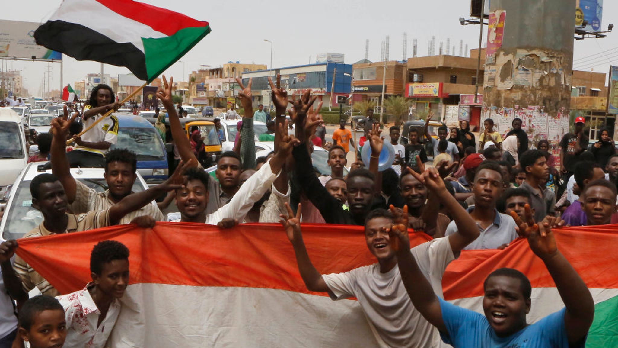 Sudan Protesters Hail Revolution After Agreeing Power Sharing Deal World News Sky News 8923