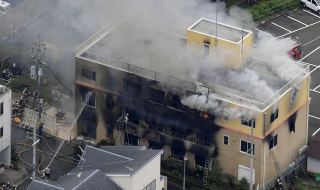 Several feared dead in suspected arson attack on Japanese animation studio