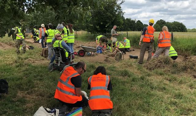 Veterans join dig at site of Wellington's field hospital on battlefield of Waterloo