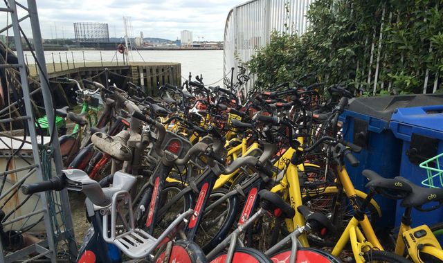 Dockless bikes dumped: Firms told to help retrieve them from canals