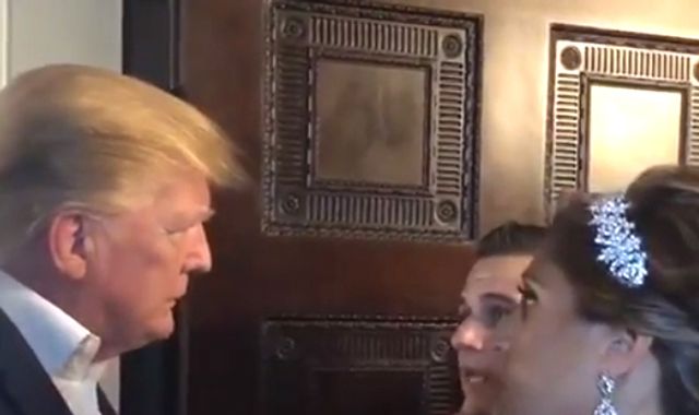 Donald Trump: President crashes 'MAGA-themed' wedding to surprise happy couple