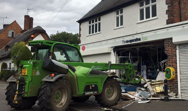 Village store smashed by ram-raiders targeting cash machine
