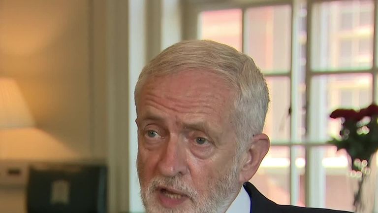 Labour party leader Jeremy Corbyn says the country &#39;deserves a general election&#39;