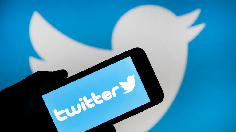 PARIS, FRANCE - FEBRUARY 07: In this photo illustration the Twitter logo is displayed on the screen of an iPhone in front of a computer screen displaying a Twitter logo on February 07, 2019 in Paris, France. Twitter today posted better than expected Wall Street results over the last three months of 2018, with net profit up 28% and revenue up 4%, but the stock is falling. After losing 5 million monthly users by the end of 2018, the social network Twitter decided to stop giving figures. In its financial results for the fourth quarter of 2018, the company explains that this announcement will take effect in the second quarter of 2019. (Photo by Chesnot/Getty Images)