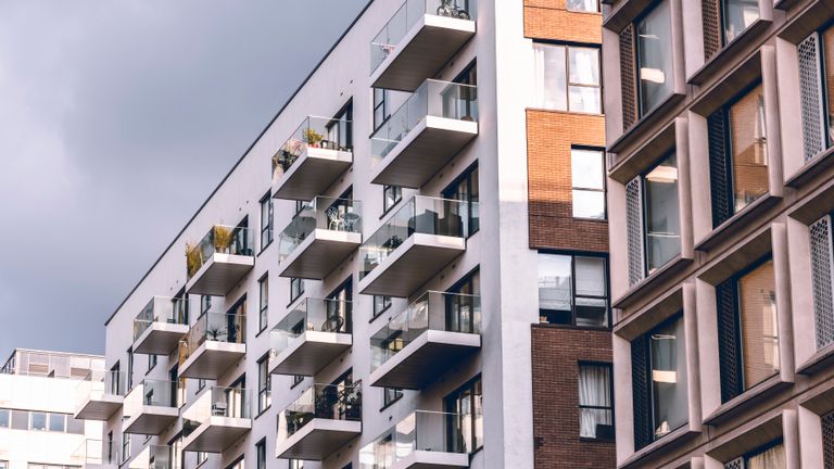 Modern apartments in London