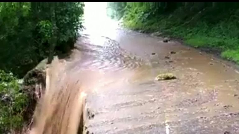 Heavy flooding in North Yorkshire