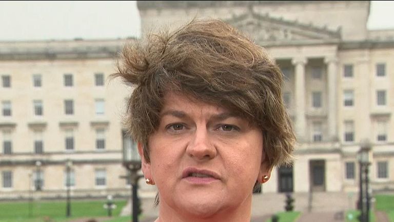 Arlene Foster is adamant the backstop must be taken off the table