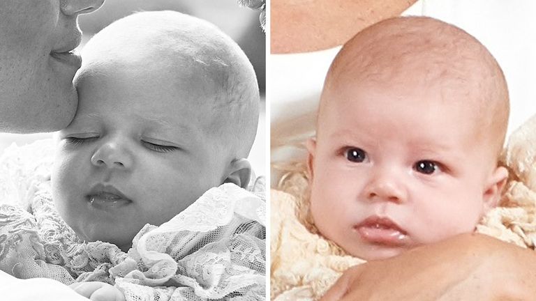 Harry and Meghan released the image of their baby on Instagram