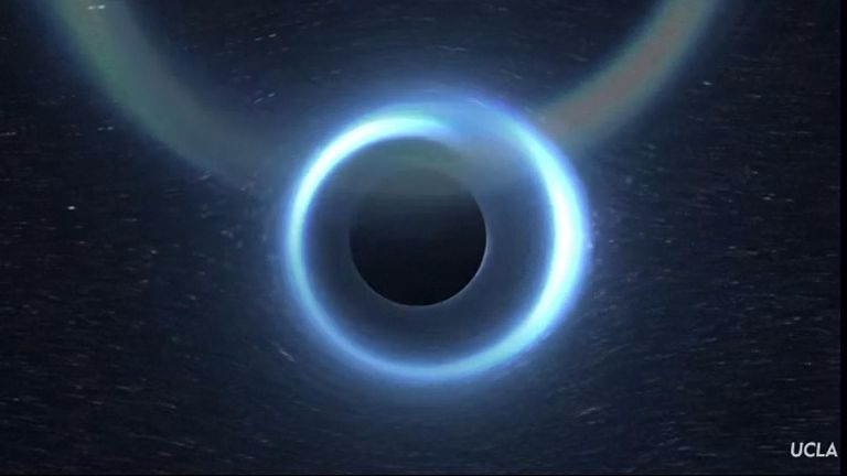 The behaviour of the star's light as it escaped the extreme gravity exerted by the black hole conformed to Einstein's predictions