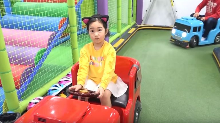 Boram, from South Korea, is a star on YouTube. She makes millions from her videos of playtime. Pic: YouTube