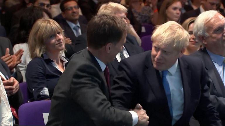 Boris Johnson and Jeremy Hunt
