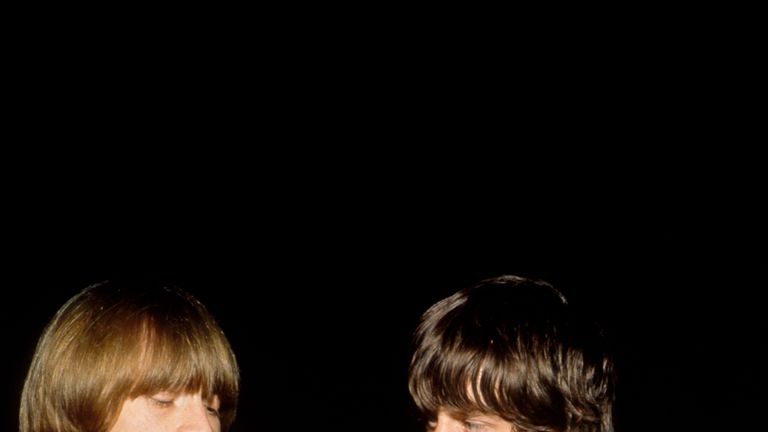 Brian Jones and Mick Jagger in 1966