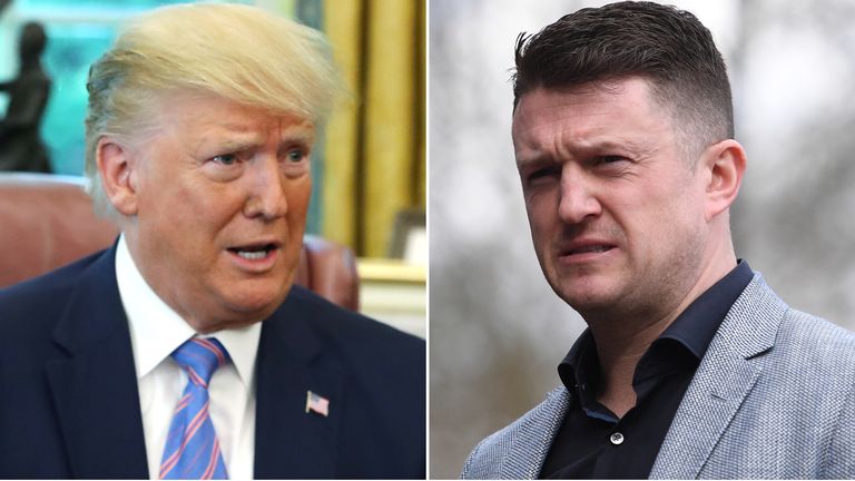 Donald Trump and Tommy Robinson