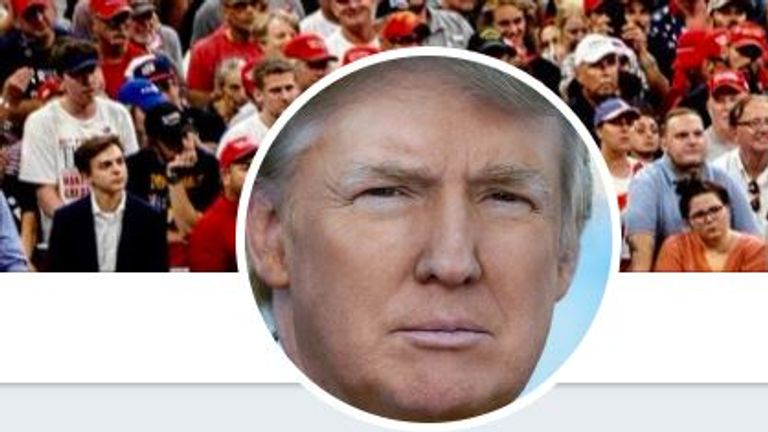  Mr Trump has more than 60 million Twitter followers