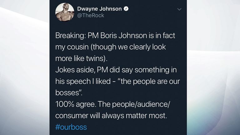 Johnson backtracked after saying the new prime minister is his cousin