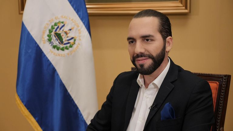 President of El Salvador, Nayib Bukele.