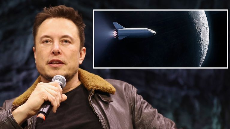 Elon Musk says SpaceX could land on the moon before NASA