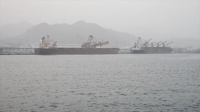 Tankers at Fujairah port