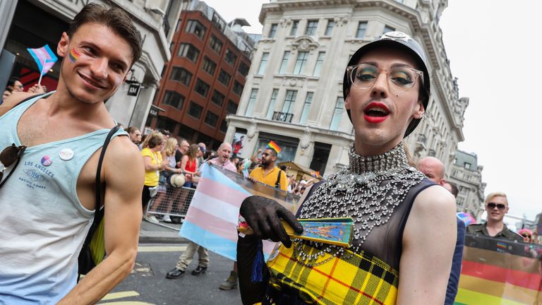 London&#39;s gay Pride parade