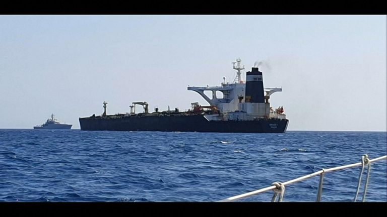 Oil supertanker Grace 1 bound for Syria detained in Gibraltar