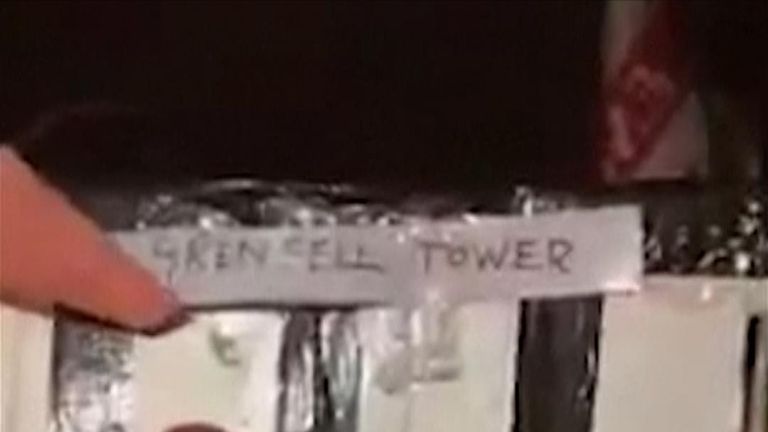 Grenfell effigy video on trial 