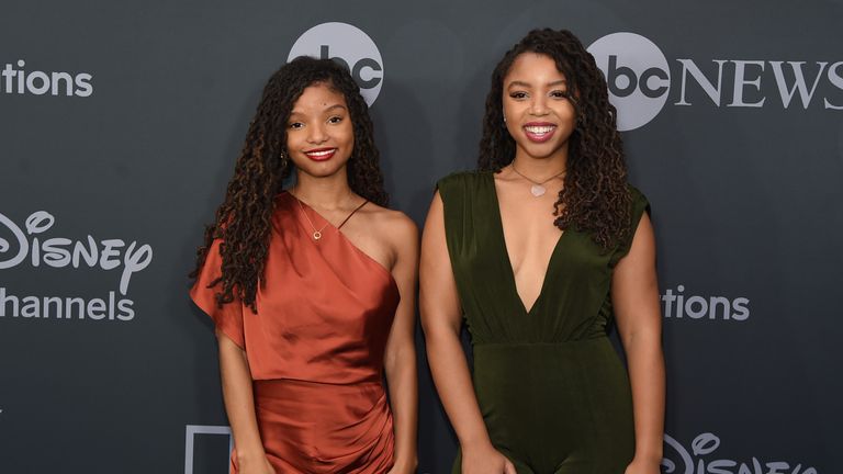 Halle Bailey (left), of Chloe X Halle, has been cast as Ariel in the new live-action remake of Disney&#39;s The Little Mermaid