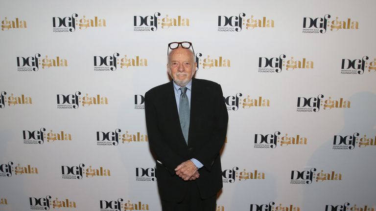 Harold Prince attends 2017 Dramatists Guild Foundation Gala reception at Gotham Hall on November 6, 2017 in New York City.