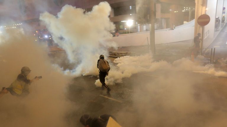 Masked assailants attack Hong Kong protesters in subway station after ...