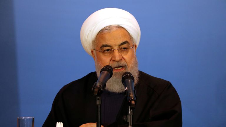 Iran&#39;s President,Hassan Rouhani, says it will take next step in increasing uranium enrichment on Sunday