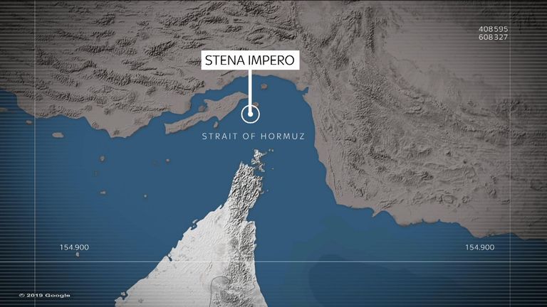 The Stena Impero has been seized in the Strait of Hormuz