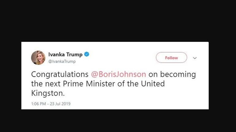 Ivanka Trump&#39;s tweet