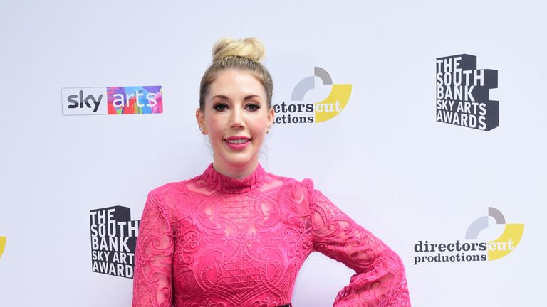 Katherine Ryan attending the South Bank Sky Arts Awards at the Savoy Hotel in London