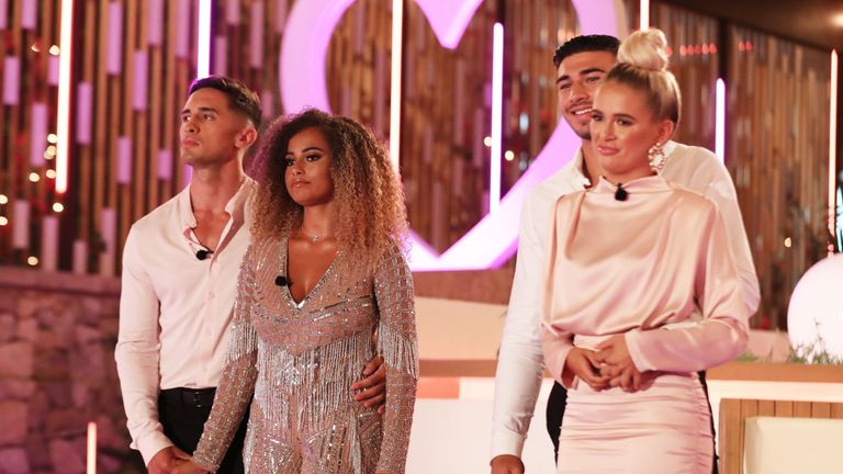 Greg O&#39;Shea and Amber Gill are announced winners of Love Island 2019. Tommy Fury and Molly-Mae Hague are runners-up