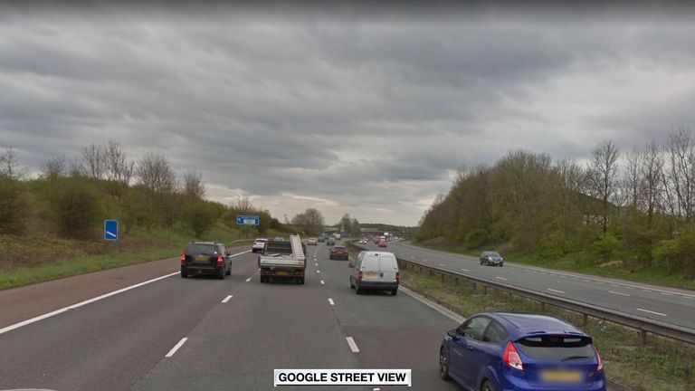 The crash happened between junction eight and Bolton West/Rivington Services