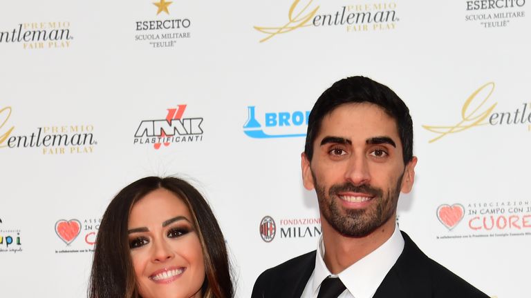 Filippo Magnini was with his girlfriend Giorgia Palmas on the beach