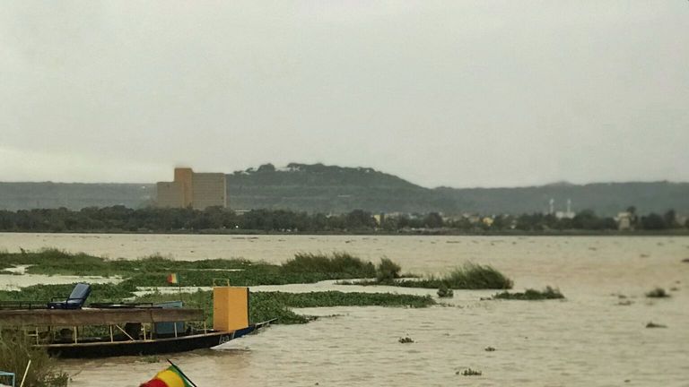 River Niger running through Bamako