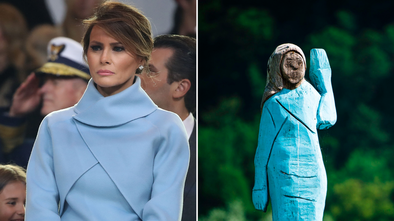 It is dressed in Melania&#39;s inauguration outfit