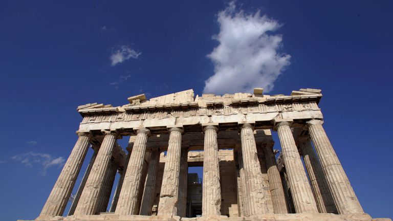 A general view of the Parthenon 