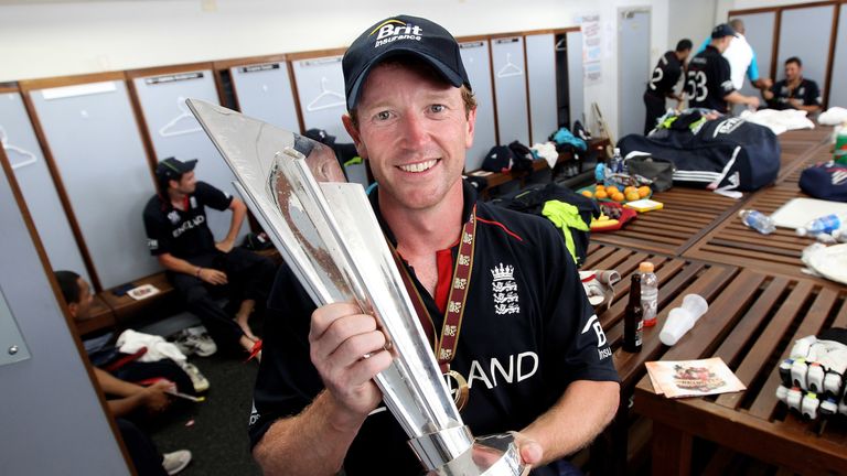 Paul Collingwood was the first man to captain England to their first global trophy