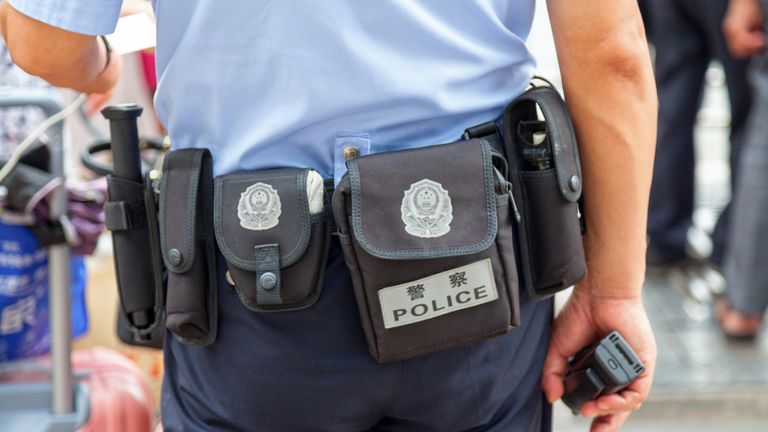 Chinese police arrested a number of foreign officials earlier this week