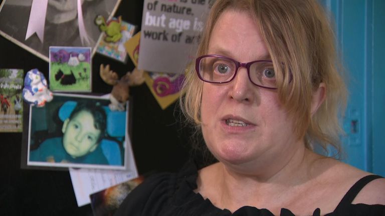 Sara Hunt's son Alex died of a genetic degenerative brain condition