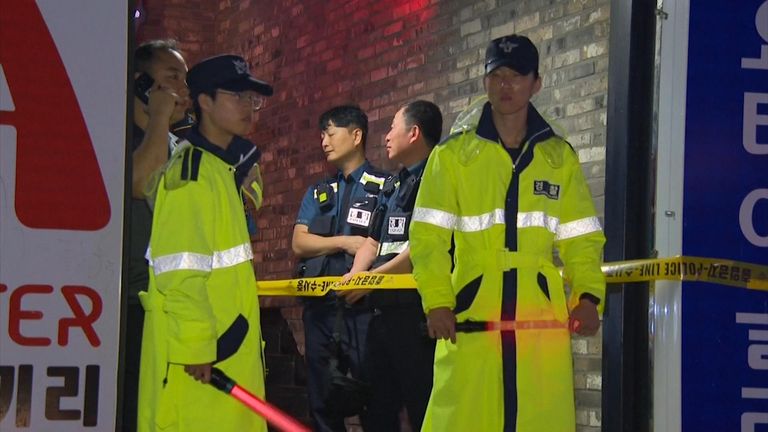 A floor has collapsed at a nightclub in South Korea, killing two