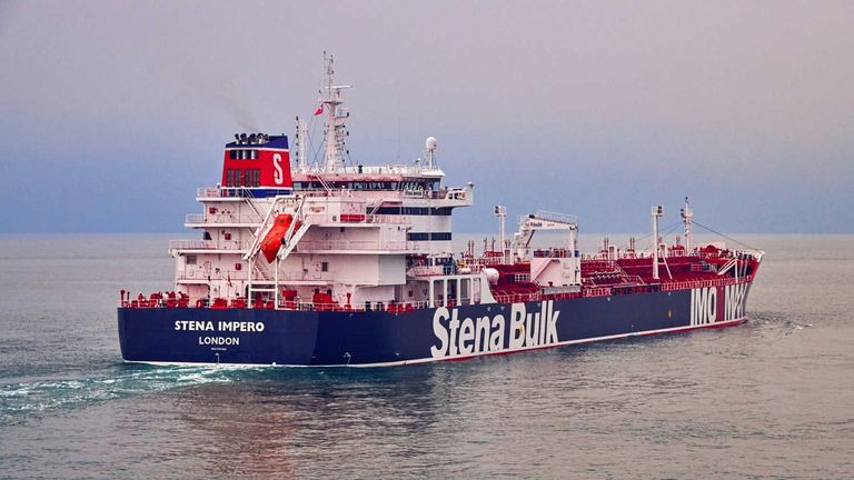 Pengawal Revolusi Iran mengatakan kepada TV pemerintah bahwa mereka merebut Stena Impero.  File pic: Stena Bulk