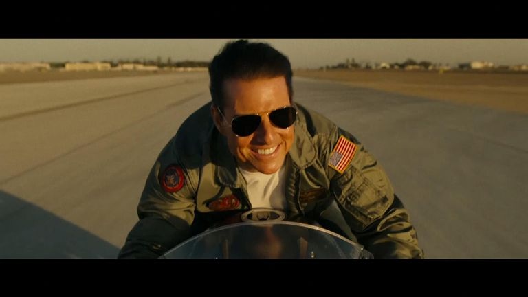 Tom Cruise made an unexpected flyby at San Diego Comic-Con to debut the first trailer for &#39;Top Gun: Maverick&#39;.