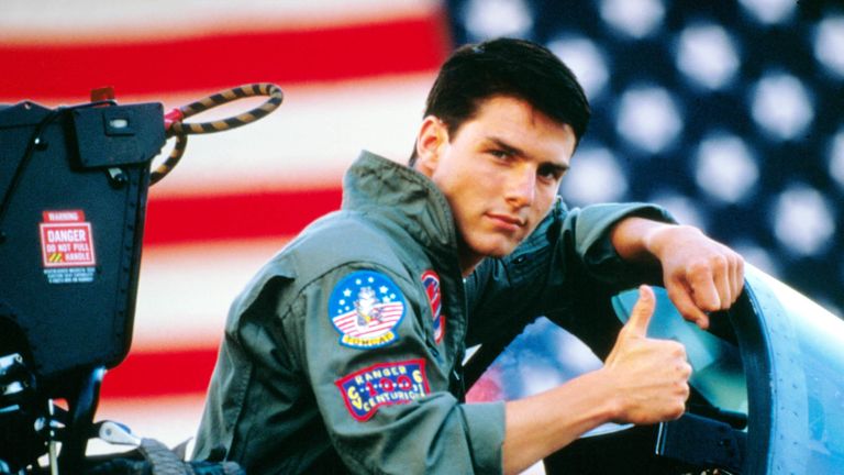 Tom Cruise in Top Gun 1986