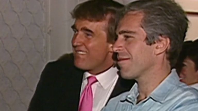 Video emerges of Donald Trump and Jeffrey Epstein partying in 1992 US