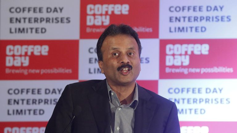 VG Siddhartha's body was discovered floating in a river