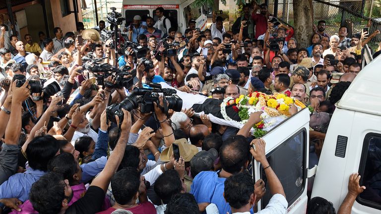 A post-mortem has been conducted but authorities have not given a cause of death